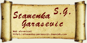 Stamenka Garašević vizit kartica